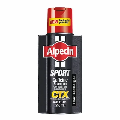 شامپو انرژی دهنده و تقویت کننده کافئین آلپسین Alpecin Sport CTX حجم 250 میلی لیتر