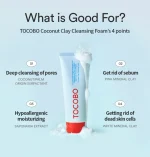 فوم پاک کننده خاک رس نارگیل TOCOBO