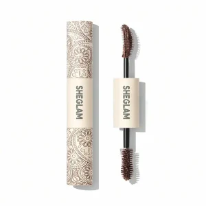 ریمل ضد آب دو سر شیگلم قهوه ای سری All-In-One مدل WATERPROOF Macchiati