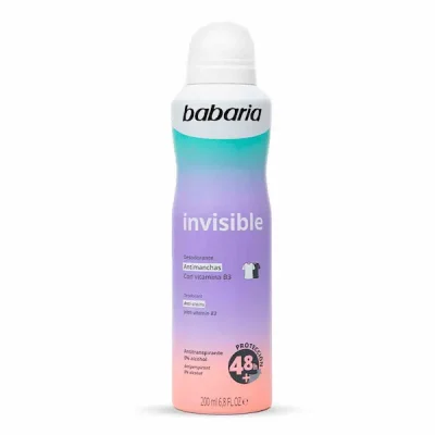 اسپری ضد تعریق باباریا Babaria مدل invisible
