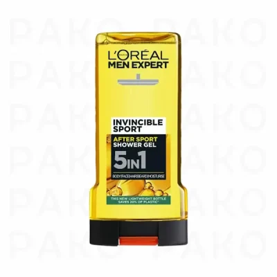 شامپو سرو بدن مردانه لورآل Loreal مدل invincible sport