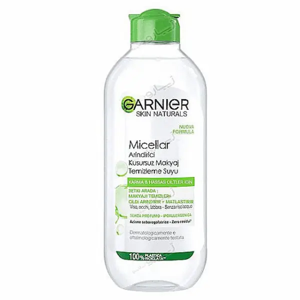 میسلار واتر گارنیر سه کاره مناسب پوست چرب و حساس 400 میل میسلار واتر گارنیر سه کاره مناسب پوست چرب و حساس 400 میل