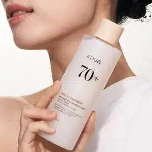 شیر مرطوب کننده و روشن کننده برنج 70 و سراماید آنوا Anua