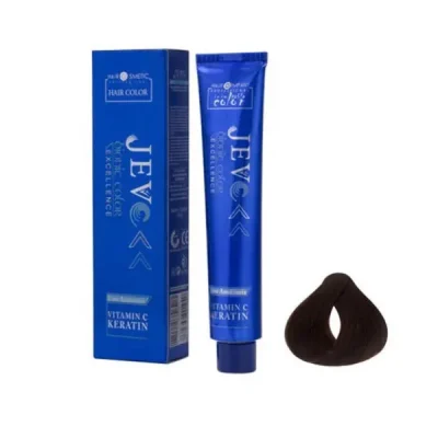 رنگ مو جوو (Jevo) مدل Excellence شماره 4.3 حجم 100 میلی‌لیتر رنگ قهوه ای طلایی متوسط