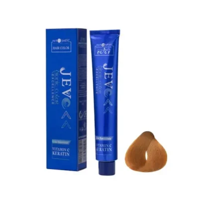 رنگ مو جوو (Jevo) مدل Excellence شماره 8.34 حجم 100 میلی‌لیتر رنگ عسلی روشن