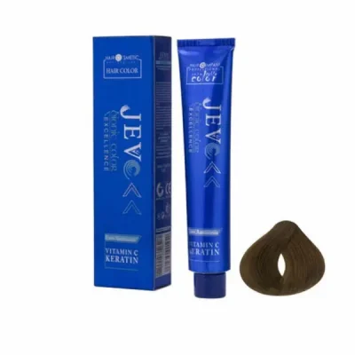 رنگ مو جوو (Jevo) مدل Excellence شماره 7.2 حجم 100 میلی لیتر رنگ بلوند زیتونی متوسط