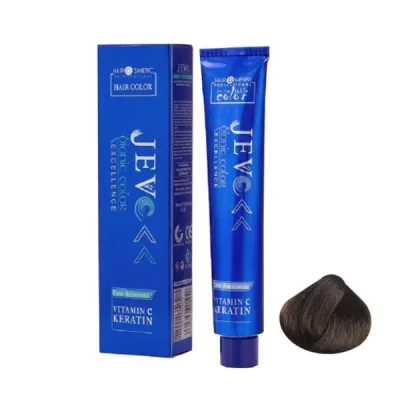 رنگ مو جوو (Jevo) مدل Excellence شماره 4.0 رنگ قهوه‌ای متوسط حجم 100 میلی‌لیتر