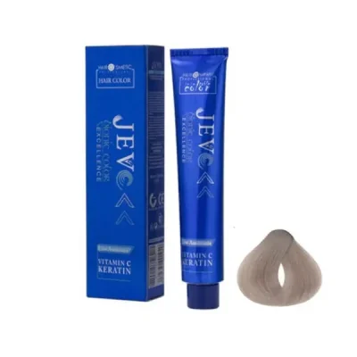 رنگ مو جوو (Jevo) مدل Excellence شماره 10.1 حجم 100 میلی‌لیتر رنگ بلوند نقره ای دودی