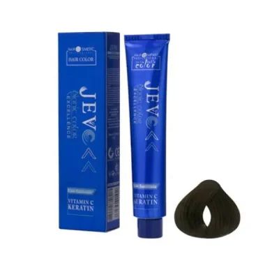 رنگ مو جوو (Jevo) مدل Excellence شماره 5.2 حجم 100 میلی‌لیتر رنگ قهوه ای زیتونی روشن