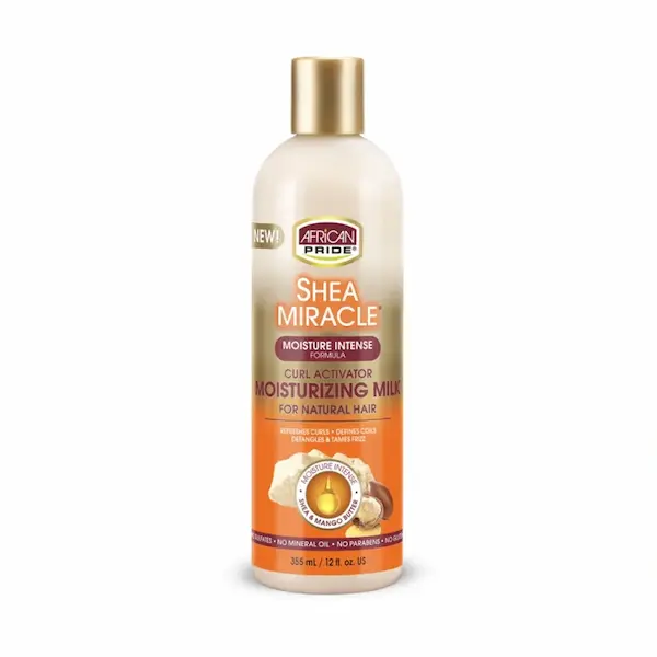 African Pride Shea Miracle Silky Curls Moisturizer Deep Hydration & Frizz Control for Natural Curls & Coils (1)
