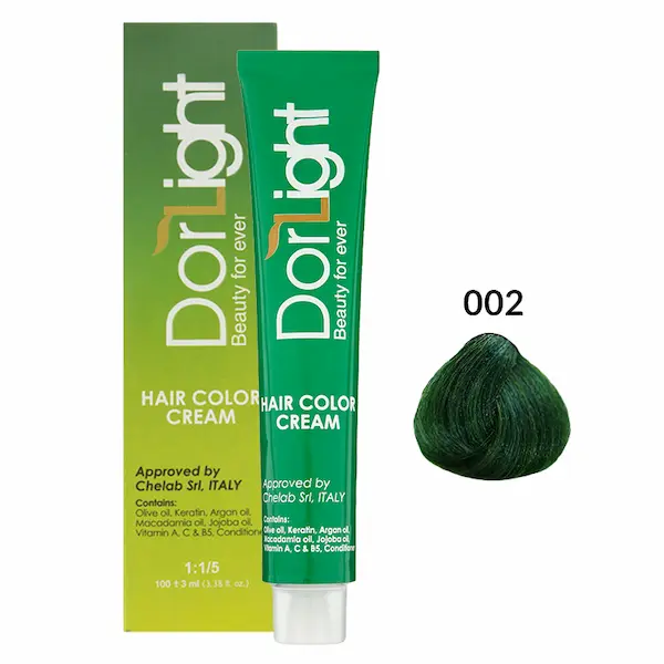 Dorlight 002 Green anti-redness Hair Color 100 ml