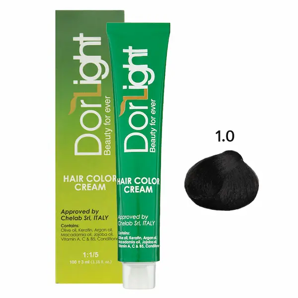 Dorlight 1.0 Black Hair Color 100 ml