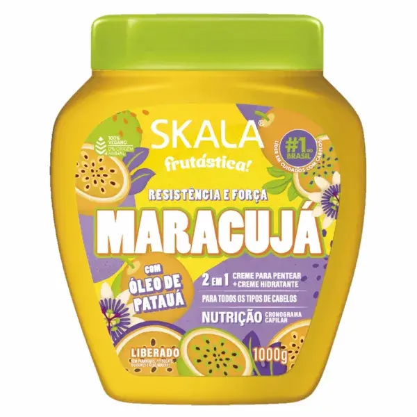 Skala - Brasil - Creme 2 em 1 Maracuja e Oleo de Pataua 1000g (1)